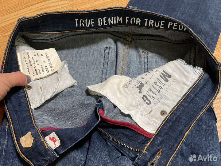 Джинсы женские 25 26(mustang и d&g)