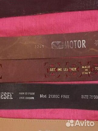 Ремни женские натуральная кожа, Diesel,Motor и др