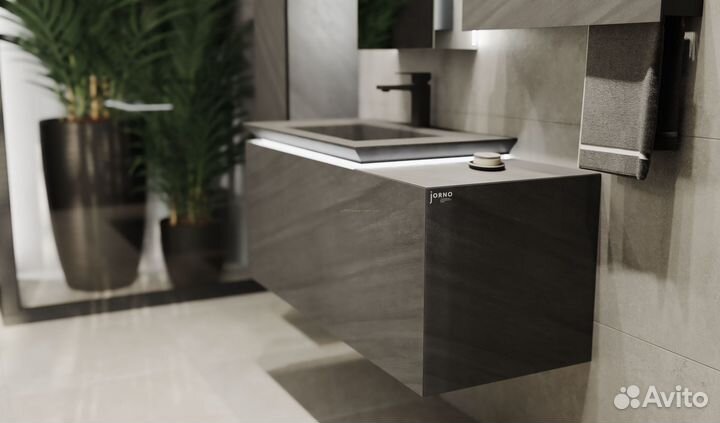 Jorno Inc.01.110/P/Bet/JR Тумба Incline 110 подвесная, бетон