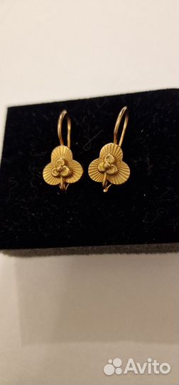 Золотые серьги СССР