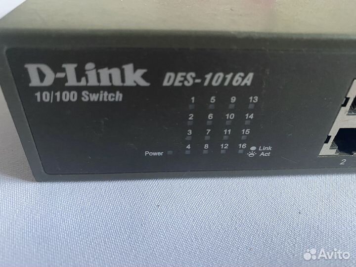 Коммутатор d link des 101 6a