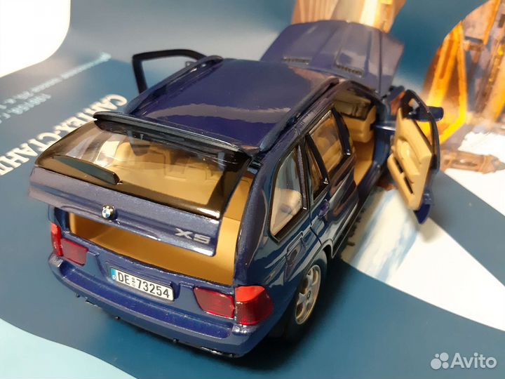 BMW X5 1:24 Синий Бумер Новый