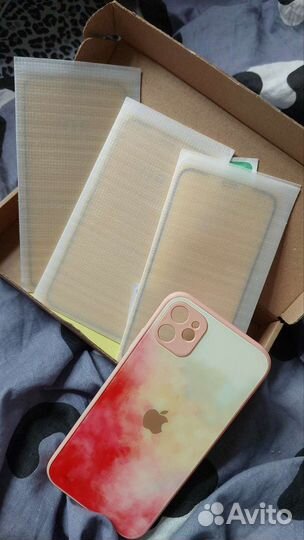 Чехол и стекло на айфон 11