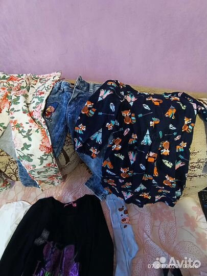 Вещи пакетом для девочки 110-122