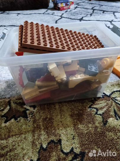 Контейнер Лего дупло и набор хот вилс