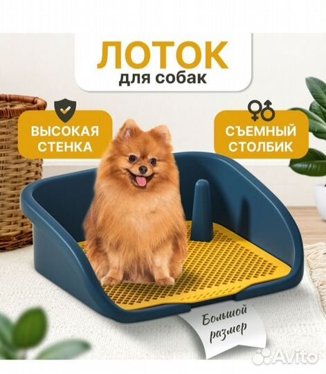 Лоток для собак со столбиком