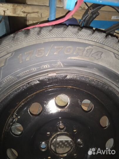 Колёса в сборе r 14,зимние4 /100, 2шт.kama alga