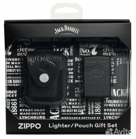 Набор Zippo Jack Daniels Зажигалка и Чехол 48460