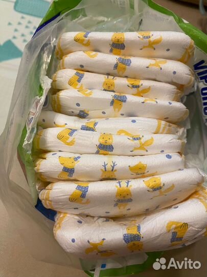 Памперсы (подгузники) 4 (8-19 кг) - 9 штук