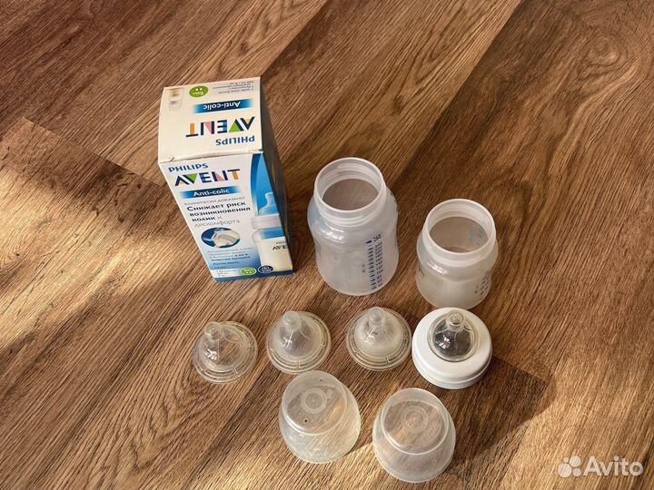 Бутылочки avent philips на 300 и 150 мл