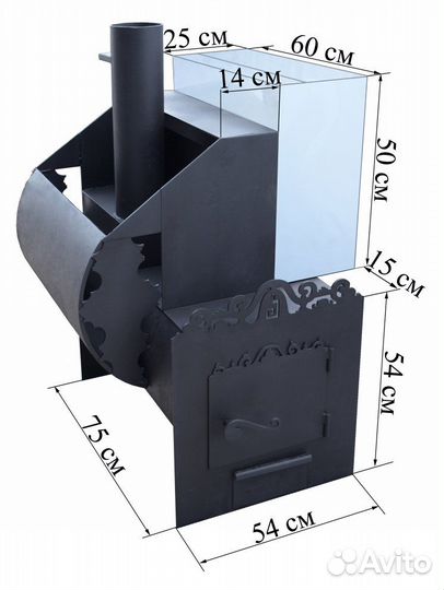 Печь Банная на 3 помещения