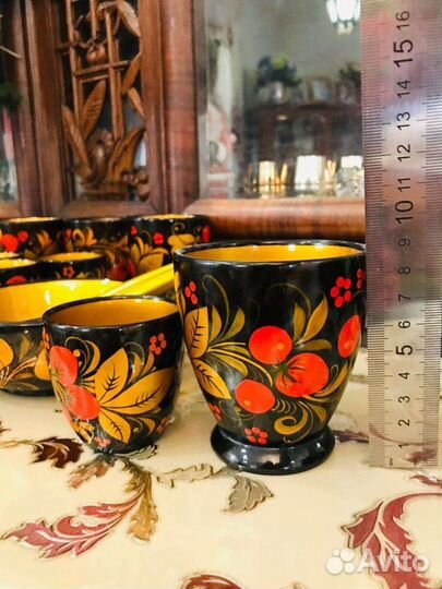 Набор посуды хохлома