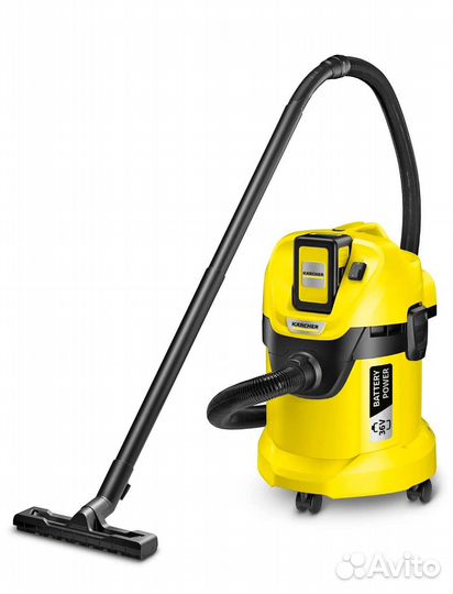 Аккумуляторный хозяйственный пылесос WD 3 Battery