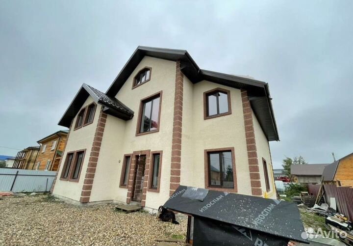 Фасадные работы,короед,камешковая,утепление дома