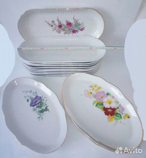 Тарелка Овальное блюдо фарфоровый поднос