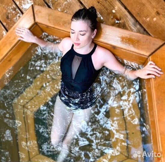 Уличная купель/Банный чан из лиственницы