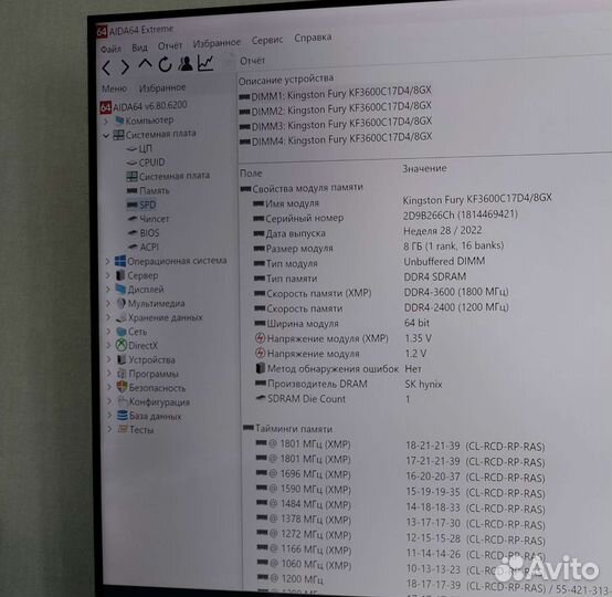 Оперативная память ddr4 32gb 3600