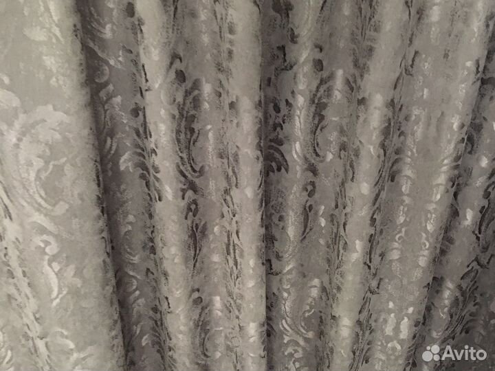 Ткань для штор темно- серая
