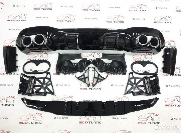 Диффузор с насадками A-Class w177 А45 AMG (Седан)