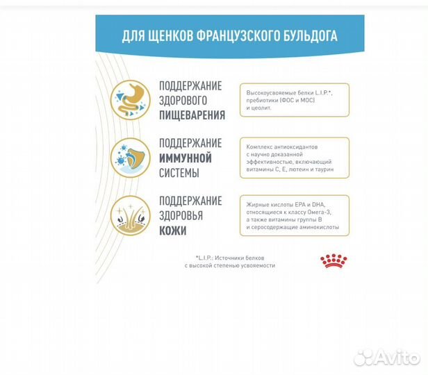 Корм сухой для щенков породы Французский бульдог