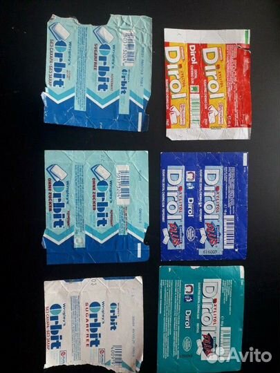 Обертки от жвачек