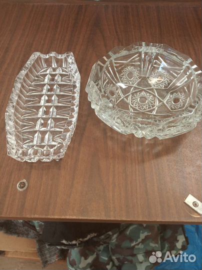 Пепельницы, хрусталь
