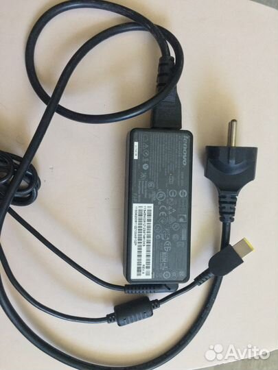 Блок питания для ноутбука lenovo 20v, 3,25a