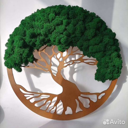 Подарок, Пано Древо, мох, сувенир, картина