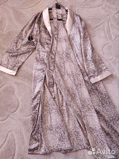 Шелковый халат мужской