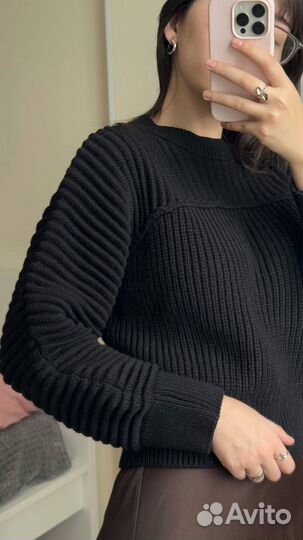 Свитер mango черный