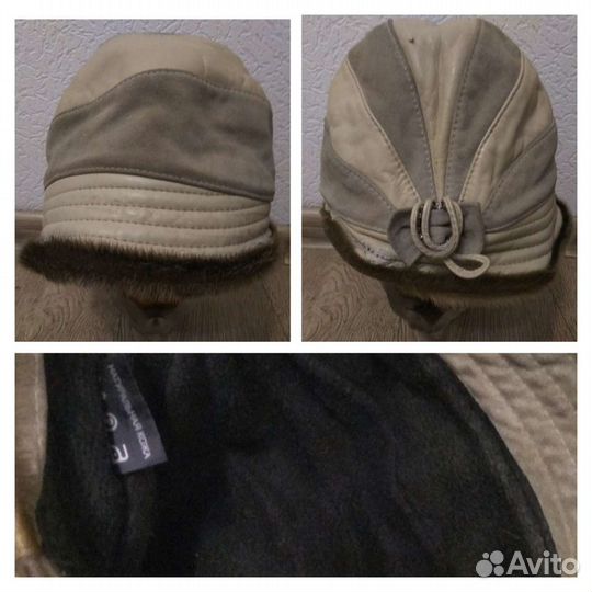 Женские головные уборы кожа-мех б/у