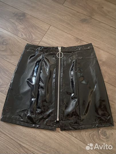 Кожаная юбка
