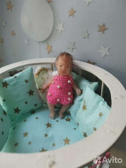 Мини Реборн девочка силиконовая