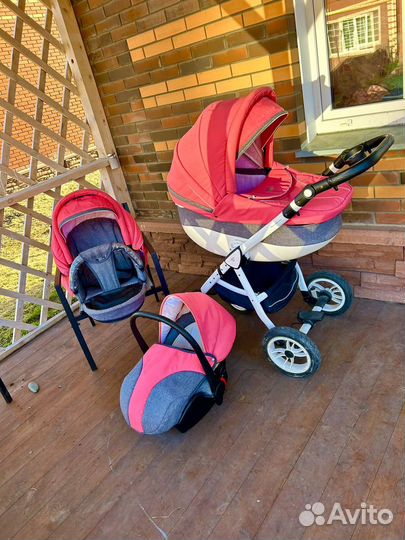 Коляска verdi 3 в 1 + подарок развивающий коврик