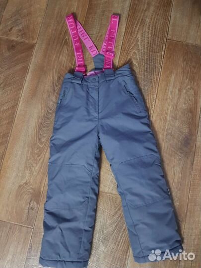 Зимние брюки для девочки,р.116