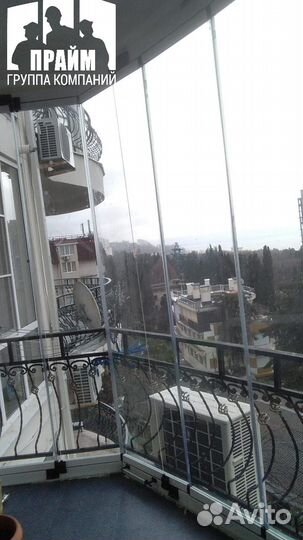 Безрамное остекление лоджии