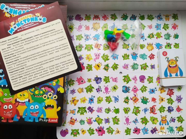 Настольная игра Собери монстриков