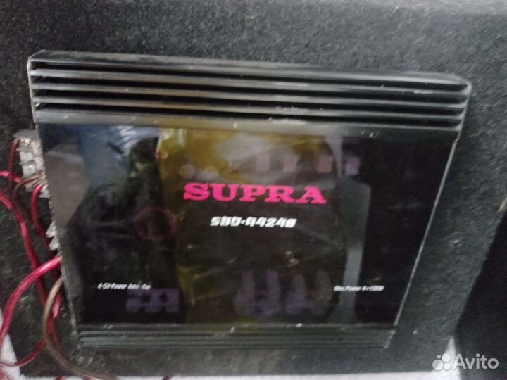 Сабвуфер alpine с 4х канальным усилителем Supra