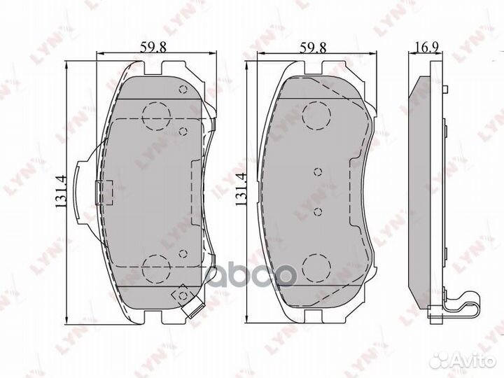 Колодки тормозные hyundai/KIA elantra/tucson/SP