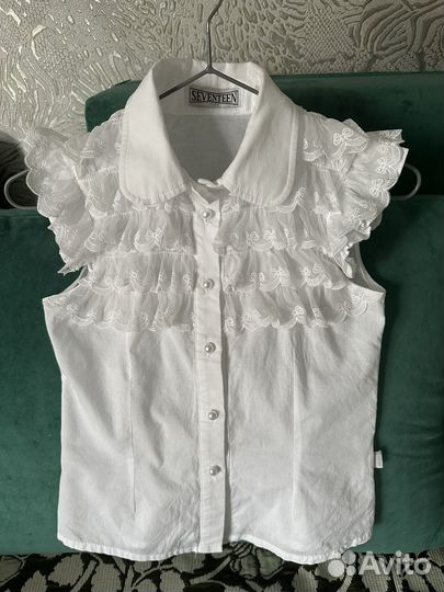 Блузки школьные пакетом 140