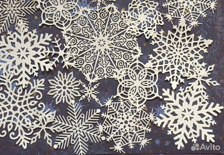 Вырубка для скрапа снежинки