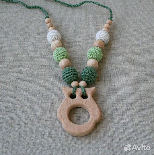 Слингобусы с прорезывателем / Вязаные бусы