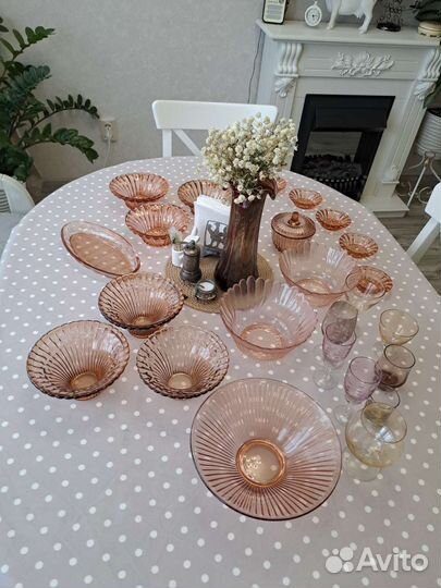 Ваза какарамельное стекло СССР