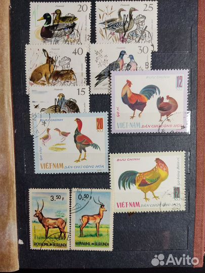 Марки СССР, гдр, Вьетнам, Польша, РФ