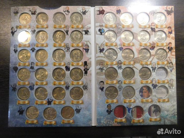 Альбом Президенты США (40 монет)