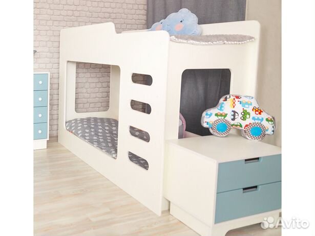 Кровать двухъярусная Незнайка