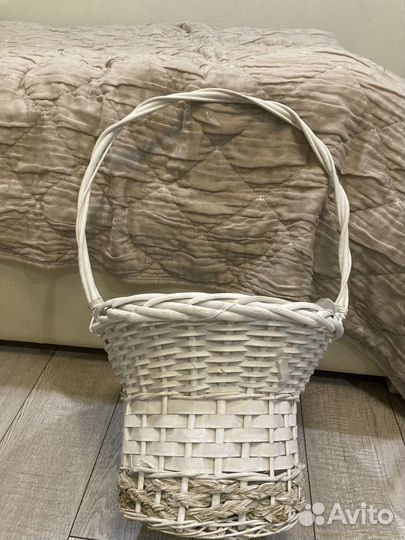 Корзина плетеная большая для цветов