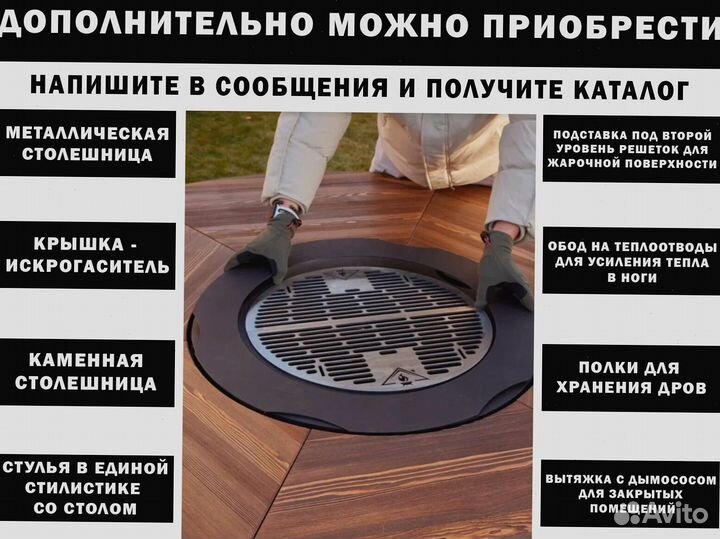 Барбекю гриль стол мангалдля ресторана