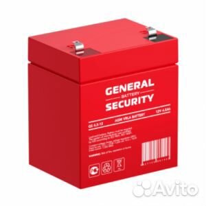 Новый аккумулятор GS4.5-12 general security