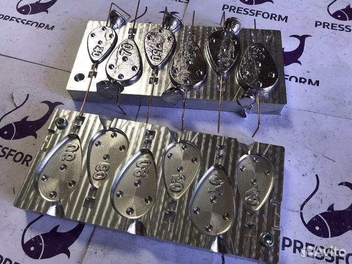 Форма чпу для литья грузил «Ложка с грунтоз.»